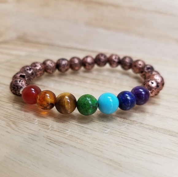 7 Chakra Diffuser Bracelet - Picture 4 of 7